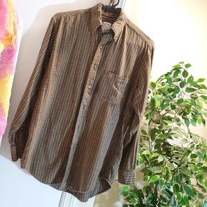 Brooks Brothers Brown Plaid Flannel Shirt